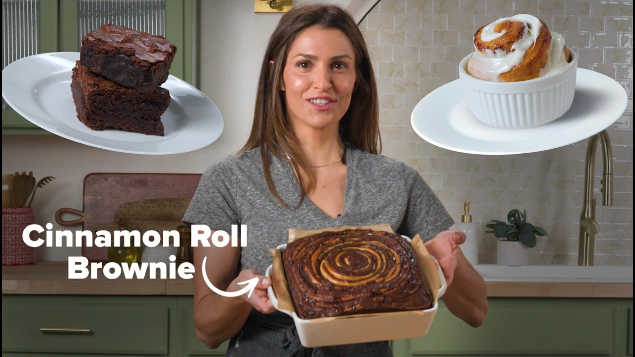 We Accidentally Made the PERFECT Dessert Mashup | Cinnamon Roll Brownies We Accidentally Made the PERFECT Dessert Mashup | Cinnamon Roll Brownies