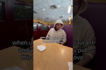 How it be getting full at a restaurant:
