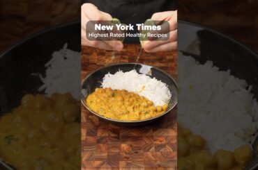 Cooking the Highest Rated Healthy Recipes from the NYT | Coconut Curry Chickpeas #recipe #cooking
