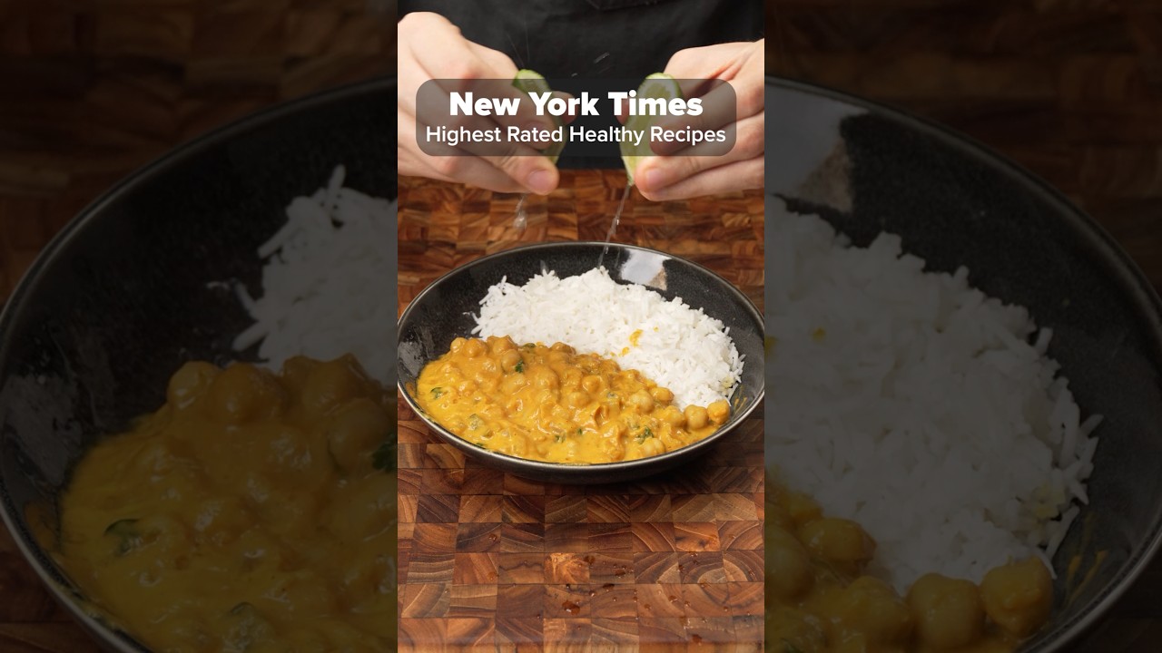 Cooking the Highest Rated Healthy Recipes from the NYT | Coconut Curry Chickpeas #recipe #cooking Cooking the Highest Rated Healthy Recipes from the NYT | Coconut Curry Chickpeas #recipe #cooking