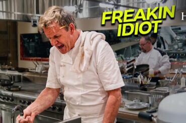 Chef Ramsay Burns His Hand During Service | Hell's Kitchen USA
