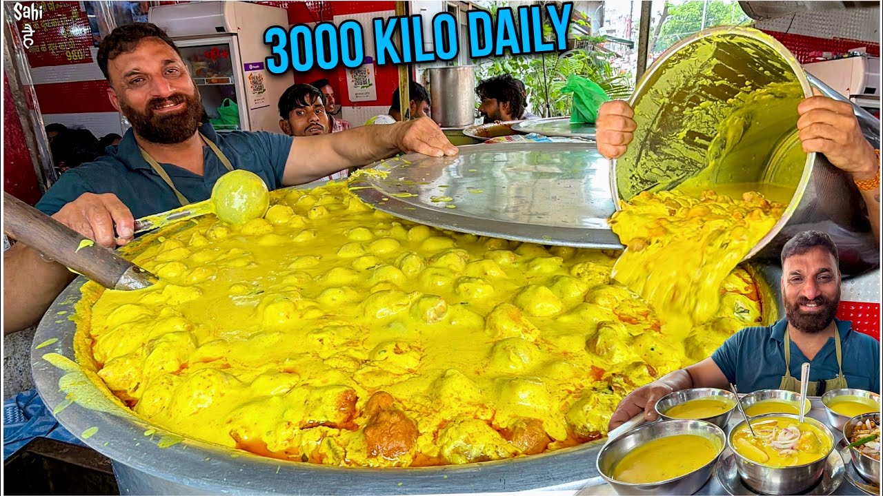 India’s HIGHEST Selling Tadka Kadhi Chawal | 3000 KG Daily | Street Food India India's HIGHEST Selling Tadka Kadhi Chawal | 3000 KG Daily | Street Food India