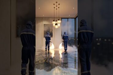 Turning This Dining Room Into Liquid Marble 😮 #epoxyfloor #luxury #satisfying