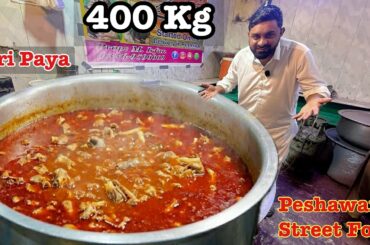 Making 400 KG Siri Paya in Peshawar | Heavy Street Food of Pakistan l Massive Head & Legs Fry Recipe