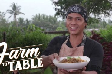 Chef JR makes an appetizing Black chicken sotanghon! | Farm To Table