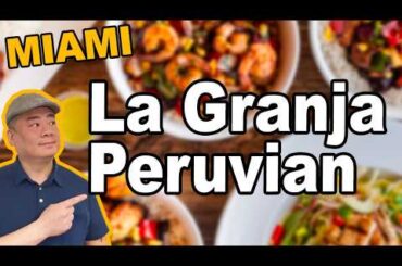 La Granja Peruvian Restaurant. Downtown Miami.