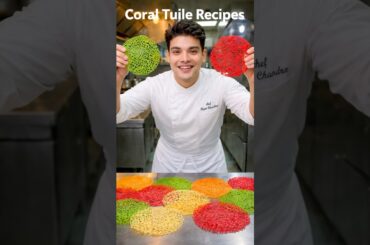 ✨ Perfect Coral Tuile Garnish Recipe | Restaurant Style Fine Dining Decoration 🔥🍽️#chefrajachandra
