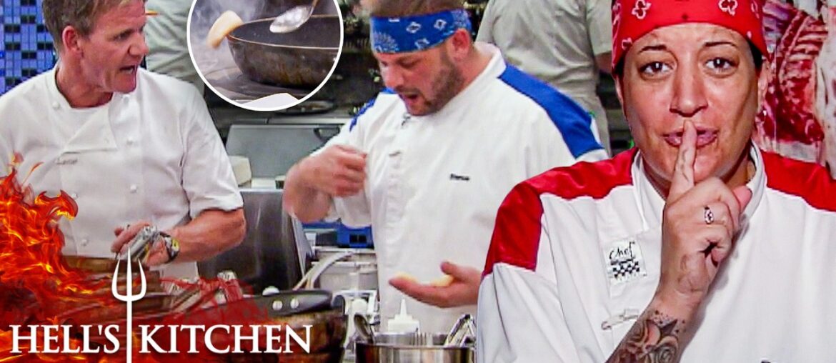 Chef Ramsay Teaches Chef a Lesson as Scallops Halt Both Kitchen’s Service | Hell's Kitchen
