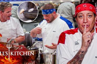 Chef Ramsay Teaches Chef a Lesson as Scallops Halt Both Kitchen’s Service | Hell's Kitchen