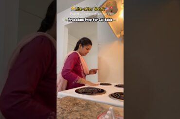 👩‍💻Prasadam for Sai Baba🪷#afteroffice #dailyvlog #trending #cooking #foryou #ytshorts #lemonrice