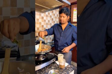 🔥When husband cooks ❤️❤️❤️ #chickenpepperfry #kidsfood #telugushorts #cooking #chicken