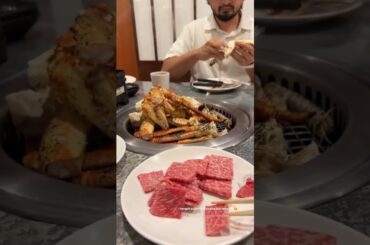 Delicious food at Kani-Kawa with family 🥰💖 #food #family #shorts