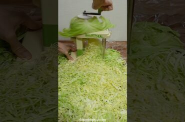 Cooking Japanese okonomiyaki with a cabbage slicer #cooking