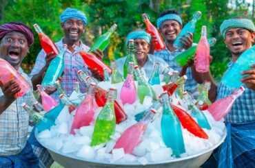 SUMMER COOL DRINK | Natural Healthy Juice Making in Village | Colorful Summer Refreshing Detox Water