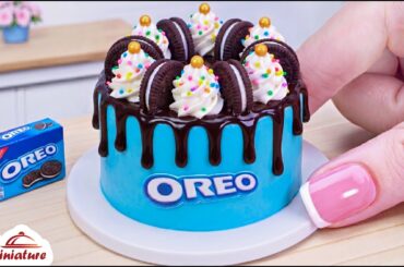 💙 So Sweet Mini Blue Oreo Drip Cake Making Ideas | ASMR Cooking Mini Food