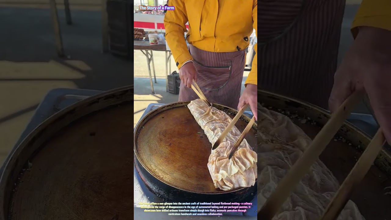 Watch a Skilled Chef Fold and Grill Savory Thousand-Layer Pancakes to Perfection! π₯π₯β Watch a Skilled Chef Fold and Grill Savory Thousand-Layer Pancakes to Perfection! π₯π₯β