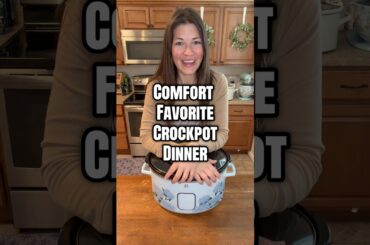 Comfort Favorite Crockpot Dinner #recipe #pasta #food #dinner #cooking #comfortfood #family #yummy