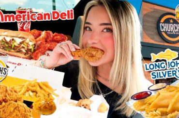Eating Fast Food Restaurants I've ALWAYS AVOIDED for 24 HOURS!!
