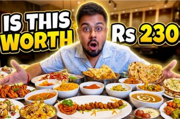 Trying Rs 2300 UNLIMITED Luxury Food Buffet 😍 Best Veg Food | Street Food India