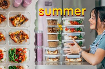 1 hour high protein meal prep (for the summer busy girl)