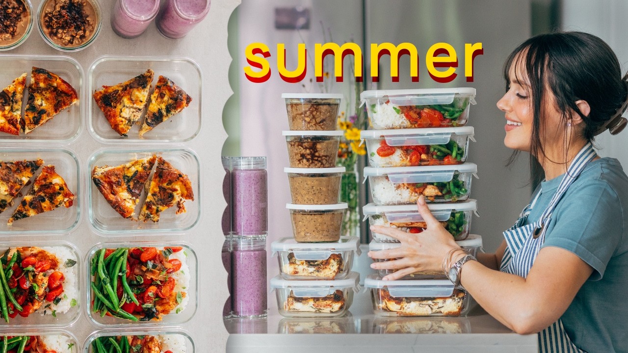 1 hour high protein meal prep (for the summer busy girl) 1 hour high protein meal prep (for the summer busy girl)