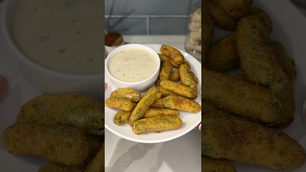 viral baby air fried pickles recipe 🥒 #recipe #cooking #pickle #shorts #food #snacks #easyrecipe viral baby air fried pickles recipe 🥒 #recipe #cooking #pickle #shorts #food #snacks #easyrecipe