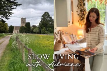 Slow Living in our Small English Village Home | Cottage Dining Room Makeover & Baking Coffee Cake