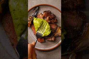 how to make spring butter 🧈  #steak #cooking