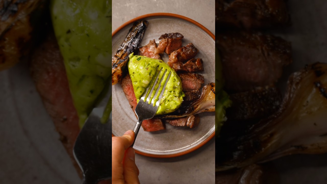 how to make spring butter π§ #steak #cooking how to make spring butter π§ #steak #cooking