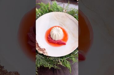 I foraged my park and turned it into a fine dining dessert #chef #food #cooking #shortsfeed #shorts
