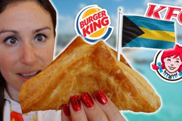 AMERICAN TRIES BAHAMIAN FAST FOOD! 🇧🇸 (Wendy's, Burger King, & KFC Taste Test)