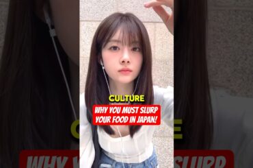 Why You MUST Slurp Your Food in Japan! 🍜🔥  #shorts #japan #japanculture