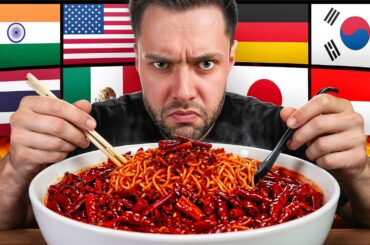I Tried Every Country's Spicy Challenge (7M+ Scoville)