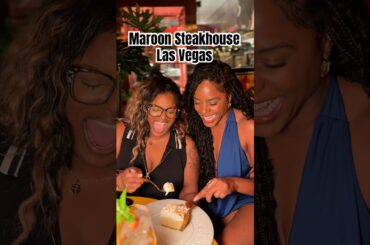 Maroon Steakhouse by Chef Kwame Onwuachi is the HOTTEST new edition to the Las Vegas food scene!