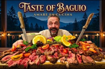 AMERICAN Trying the ULTIMATE Italian Food Feast in BAGUIO!