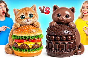Real Food vs Chocolate Food Challenge | Simple Cooking Hacks by Multi DO Challenge