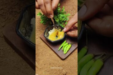 Miniature Andhra Style Mirapakaya Bajji|Crispy Chili Bajji#miniature #shorts#cooking#mirapakayabajji