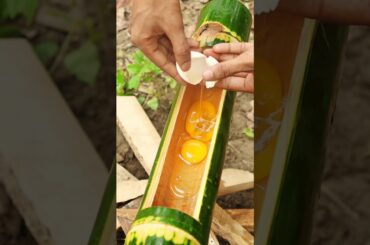 Bamboo Egg Omlette Recipe #shorts #food  #trending #cooking