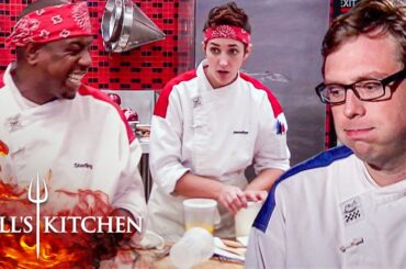 The Red Team Threatens Sterling as Bryant Fumbles the VIP Tableside | Hell's Kitchen
