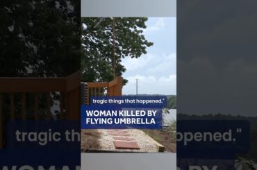 Woman killed by flying umbrella at South Carolina restaurant