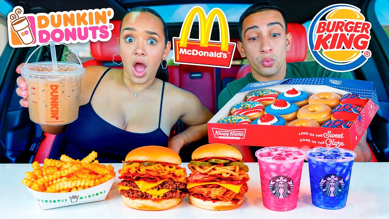TRYING NEW SUMMER ITEMS FROM FAST FOOD RESTAURANTS!! TRYING NEW SUMMER ITEMS FROM FAST FOOD RESTAURANTS!!