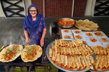 PANEER ROLL By Granny | Indian Street Food | Paneer recipes | Street Food | Kathi Roll-Village Food