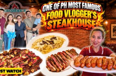 STEAKHOUSE ng Top & One of the MOST FAMOUS Food VLOGGER in the Philippines na Very AFFORDABLE