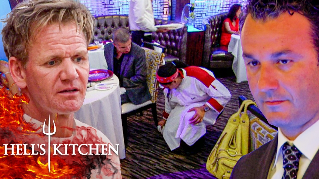 Chef Ramsay Loses It as VIPs Sent Back Raw Calamari & Chef Nearly Burns Customer | Hell’s Kitchen Chef Ramsay Loses It as VIPs Sent Back Raw Calamari & Chef Nearly Burns Customer | Hell's Kitchen