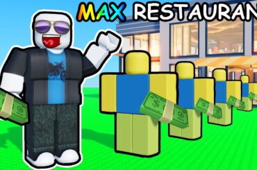 Feeding UNLIMITED Customers in Roblox run a restaurant...