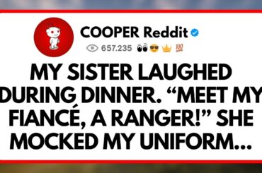 My Sister Laughed During Dinner. “Meet my Fiancé, a Ranger!” She Mocked my Uniform...