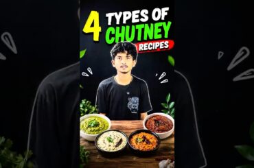 4 types of chutney’s @Tejgonnacook #asmr #food #cooking #ytshorts