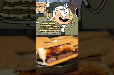 Lynn Loud's Crunchy Banana Backup Campfire S'mores!🍌🍫 #shorts #loudhouse #smores #nickelodeon