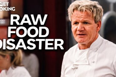 Raw Food Sends Gordon Ramsay over the Edge on Finale Night | Hell's Kitchen USA
