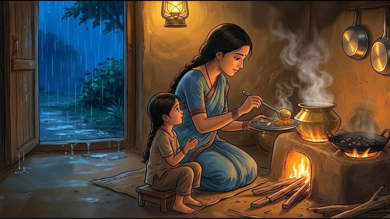 Rainy Day in an Indian Village | Cooking, Family & Train Ambience | Ghibli ASMR Rainy Day in an Indian Village | Cooking, Family & Train Ambience | Ghibli ASMR